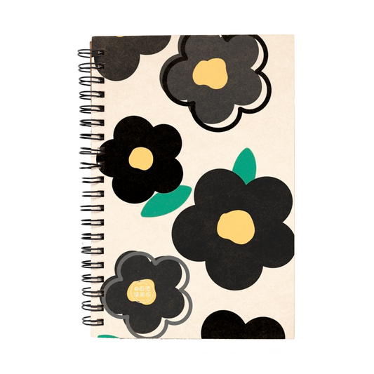 Libreta "Flores negras"