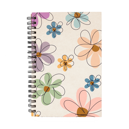 Libreta "Flores de colores"