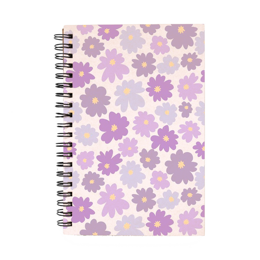 Libreta "Flores moradas"