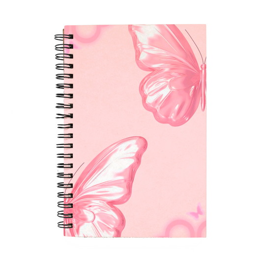 Libreta "Duo Mariposas Rosas"