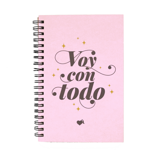 Libreta "Voy con todo"